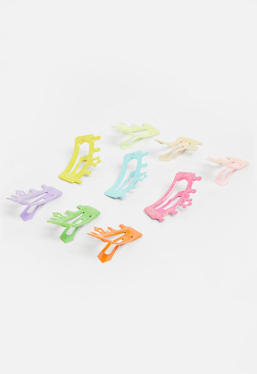 Pop Candy - Crown hair clips - multi
