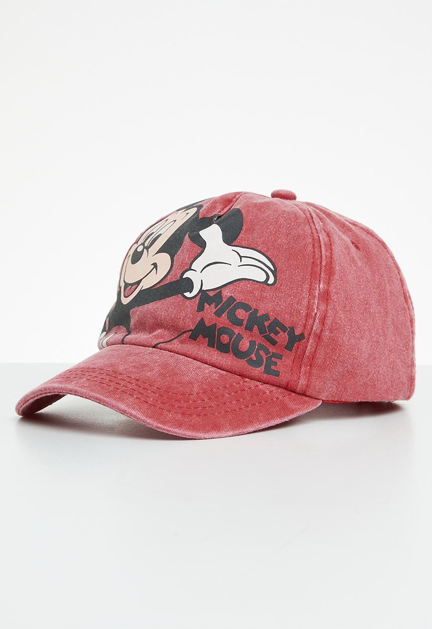 Cotton On - Kids licensed cap - lcn dis mickey mouse/flame red