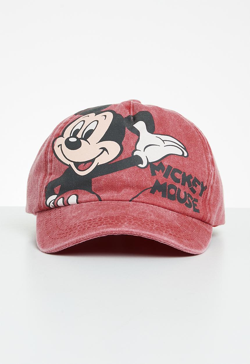 Cotton On - Kids licensed cap - lcn dis mickey mouse/flame red