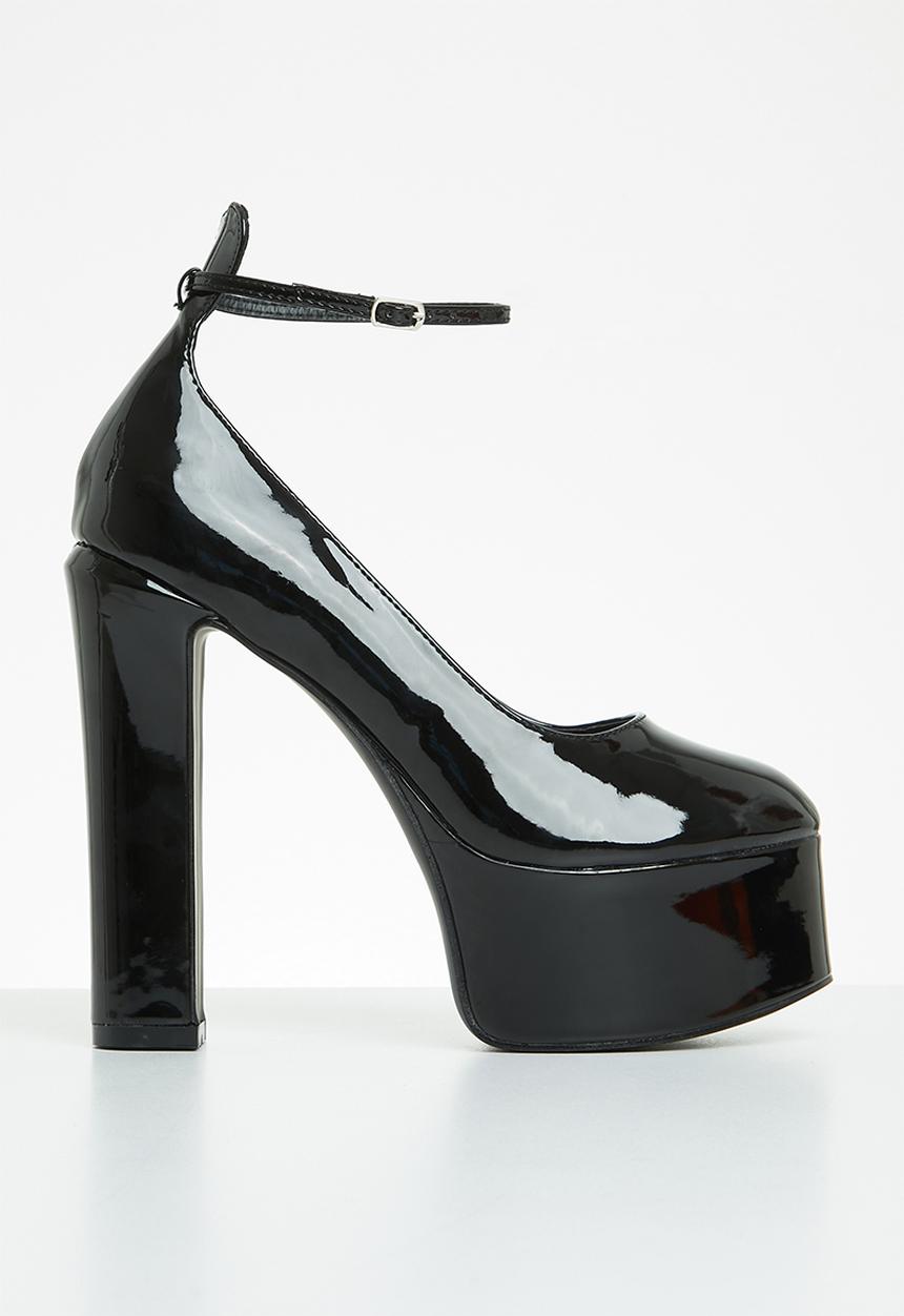 Public Desire - Donatella platform heel - black
