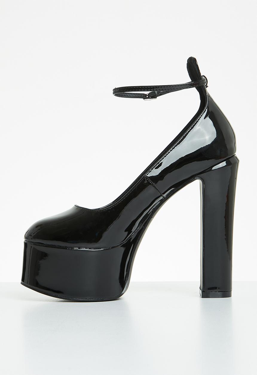 Public Desire - Donatella platform heel - black
