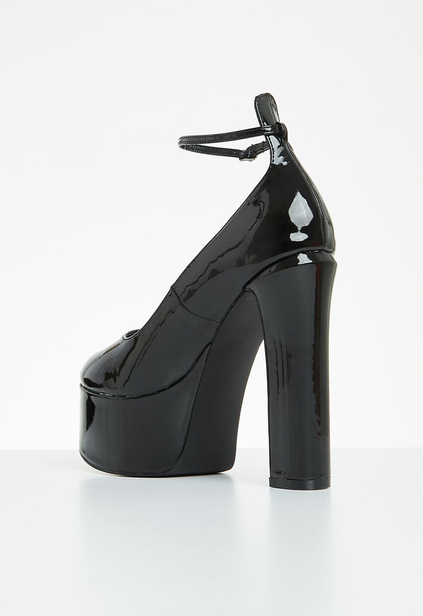Public Desire - Donatella platform heel - black