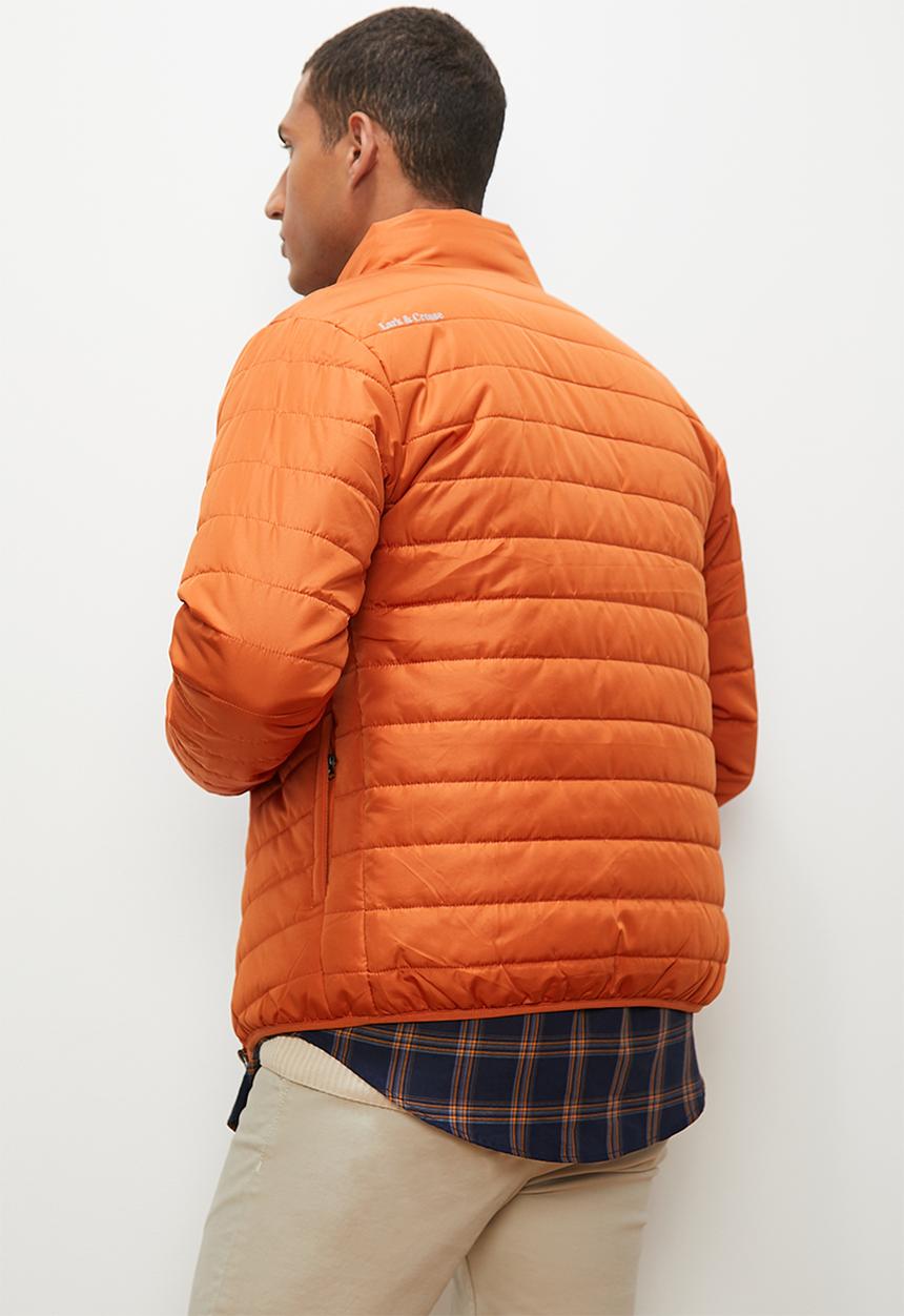 Lark & Crosse - Ascend lightweight puffer jacket - burnt orange