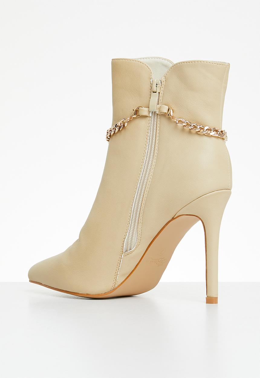 Miss Black - Boss 6 ankle boot - nude
