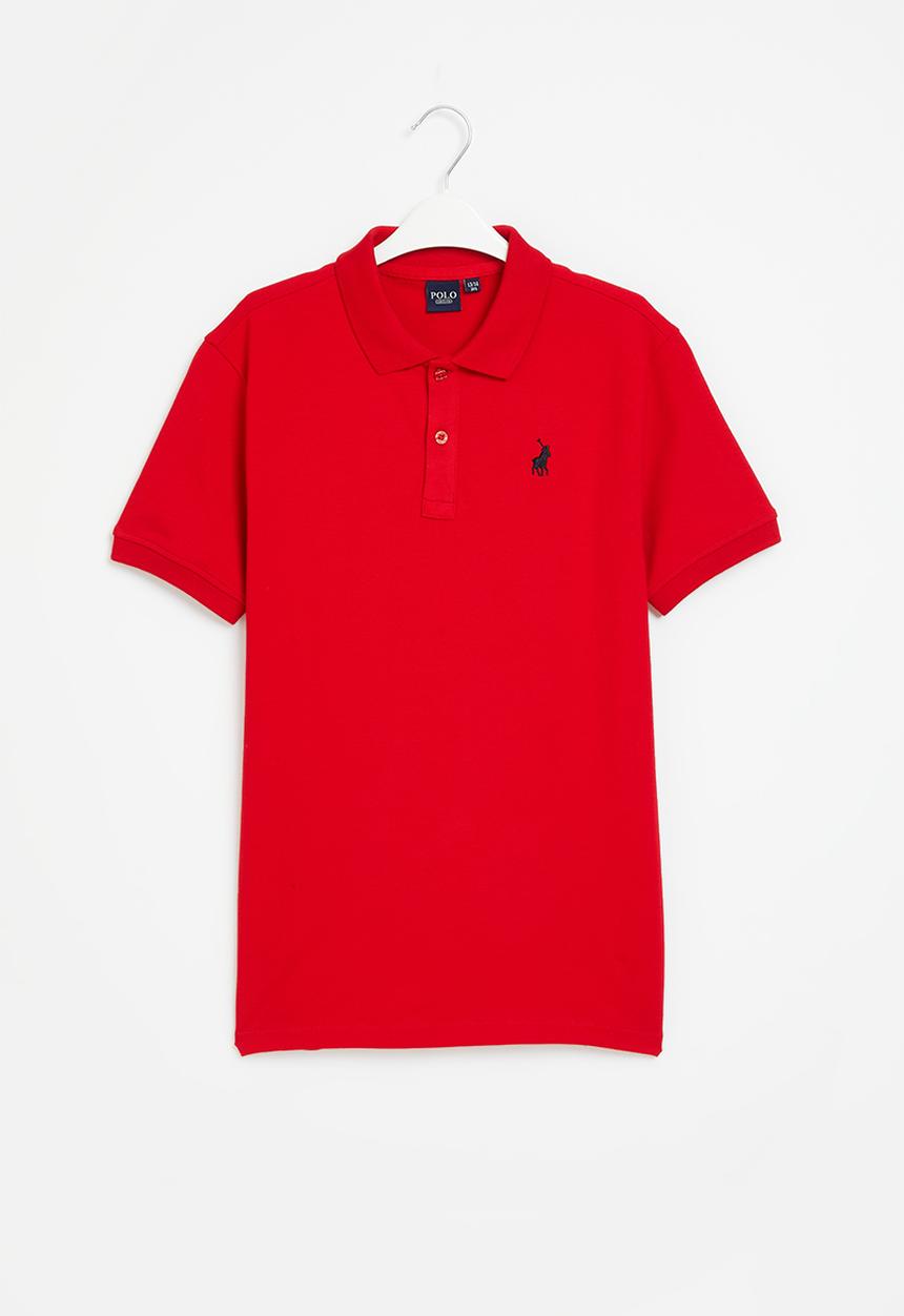 POLO - Boys austin ss golfer - red