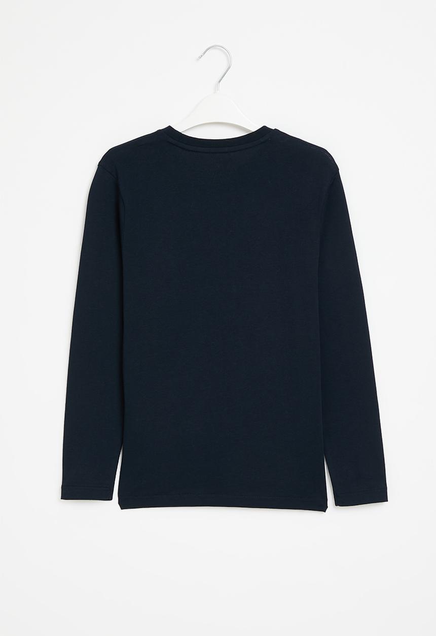 POLO - Boys ashton ls tee - navy