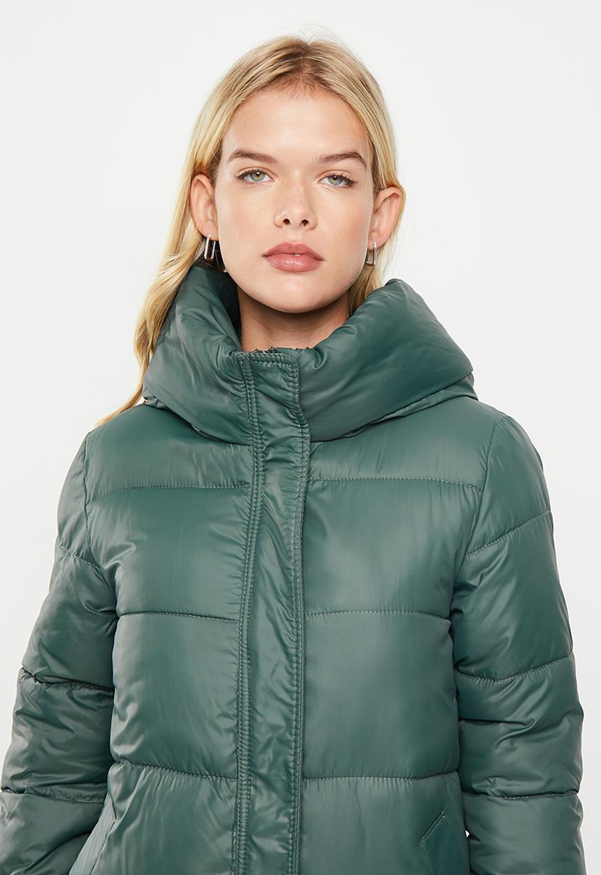 dailyfriday - Longer length puffer - green
