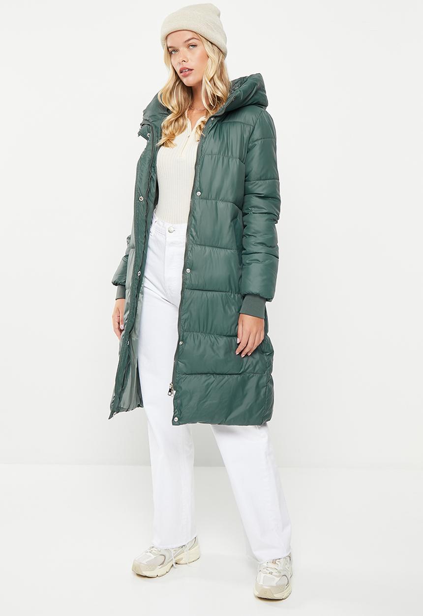 dailyfriday - Longer length puffer - green