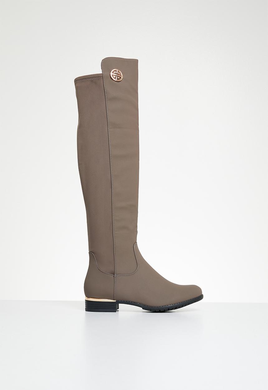 Miss Black - Hadar 3 knee length boot - taupe