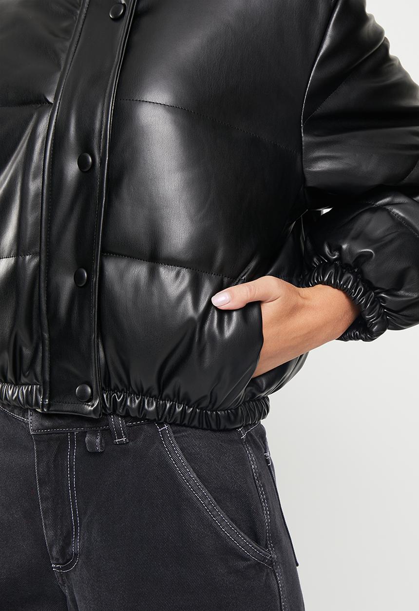 dailyfriday - Pu puffer - black