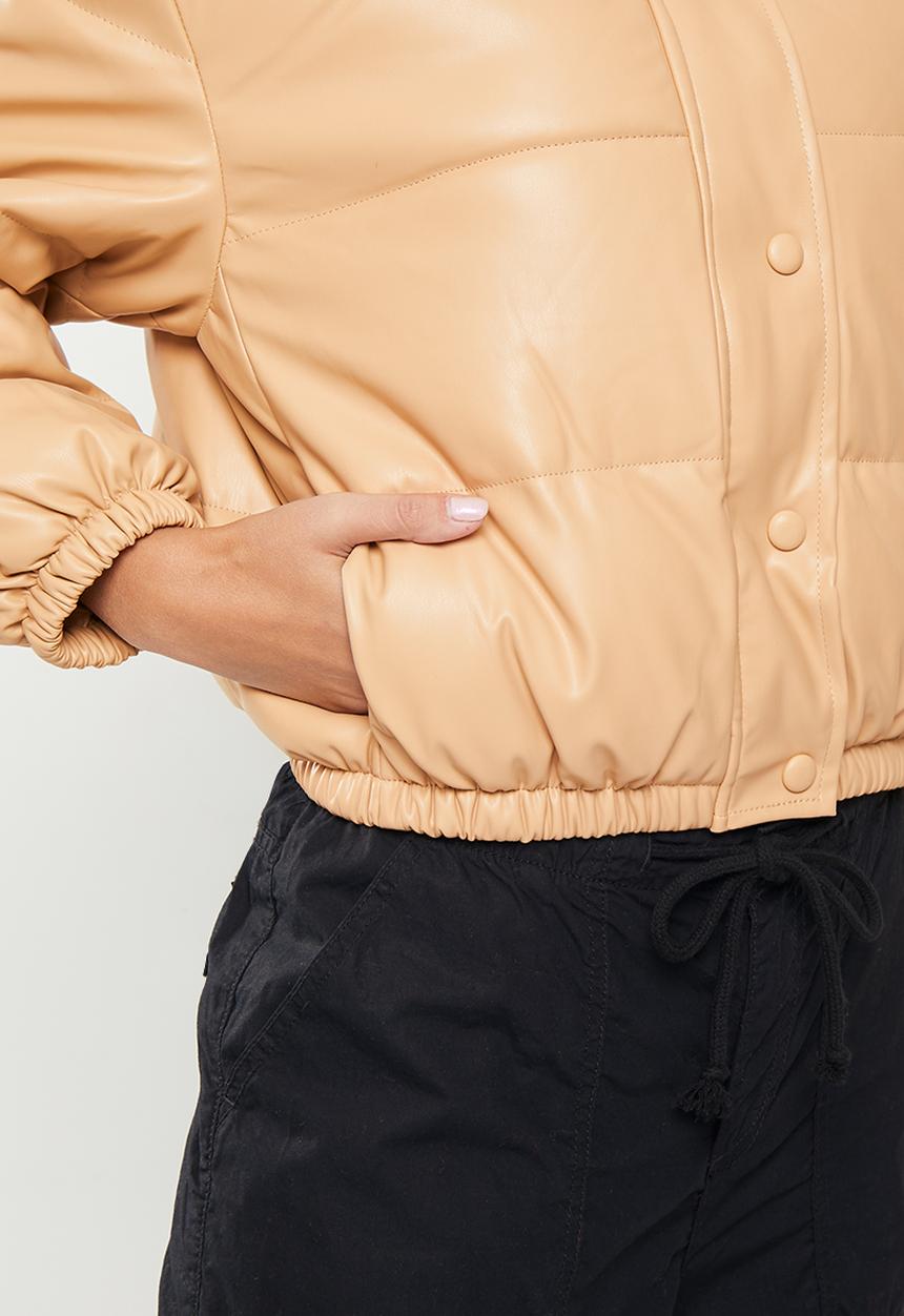 dailyfriday - Pu puffer - stone