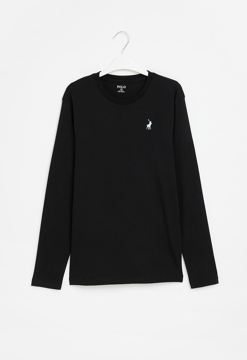 POLO - Boys ashton long sleeve tee - black