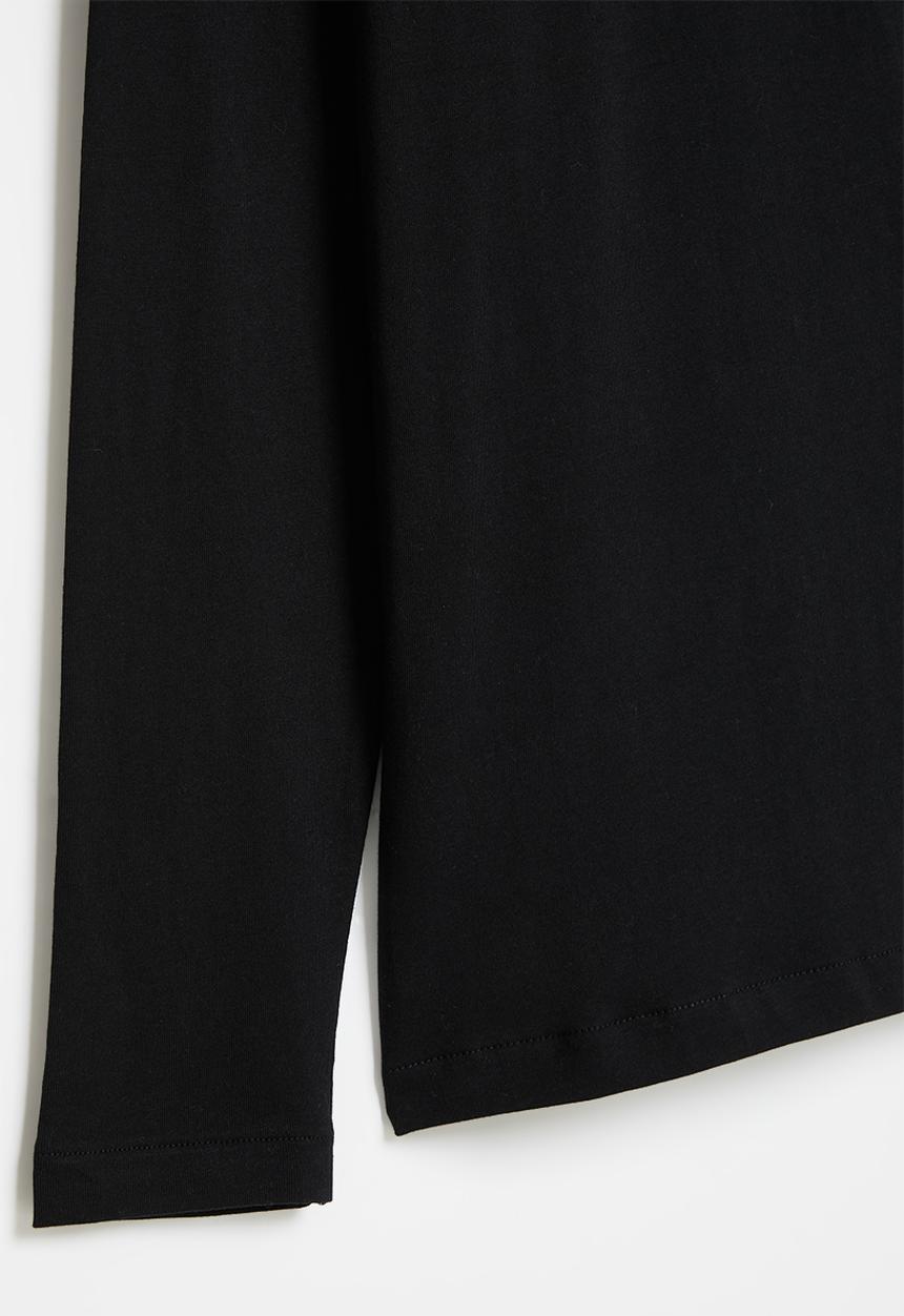 POLO - Boys ashton long sleeve tee - black