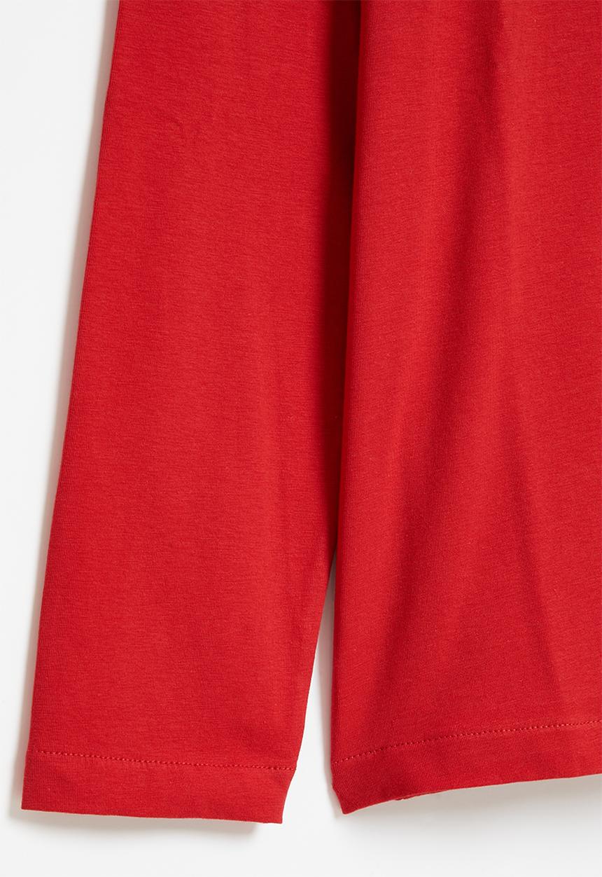 POLO - Boys ashton ls tee - red