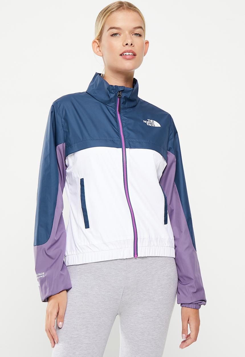 The North Face - W ma wind full zip - eu - tnf white / lunar slate / shady blue