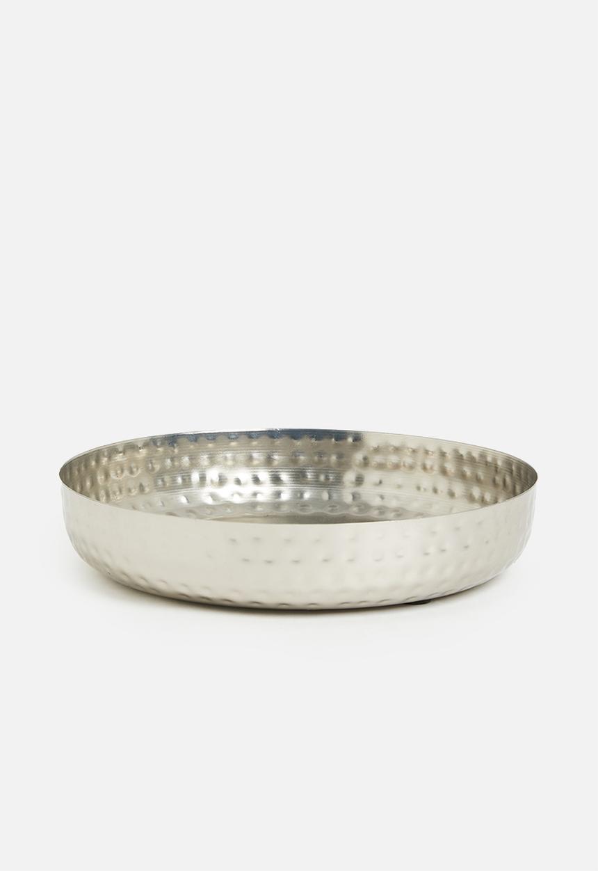Excellent Houseware - Serving tray bowl set of 3 - silver