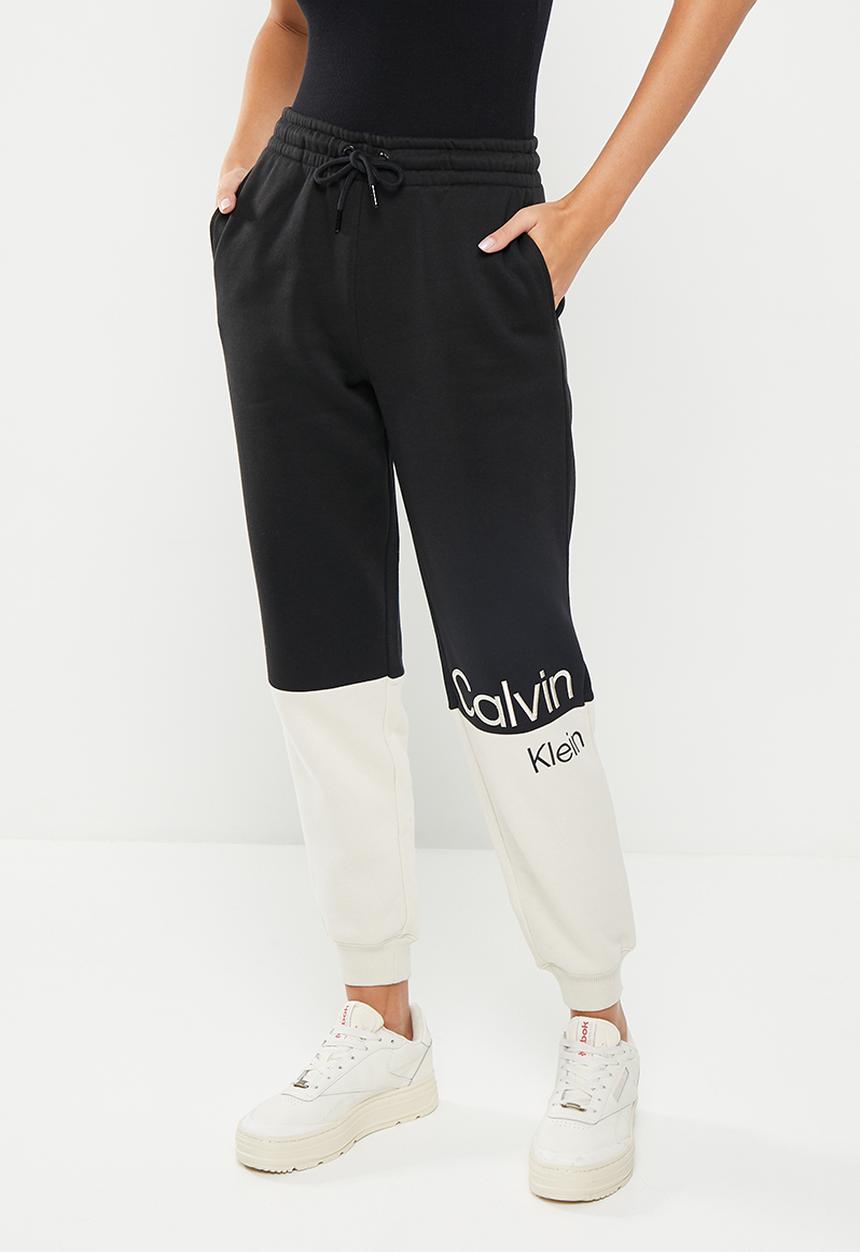 Calvin Klein - Color blocking cuffed jog pants - ck black
