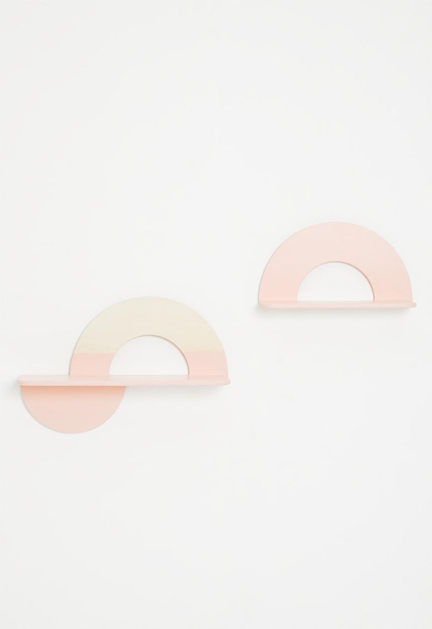 Sixth Floor - Tweedle dee & dum shelf set of 2 - blush