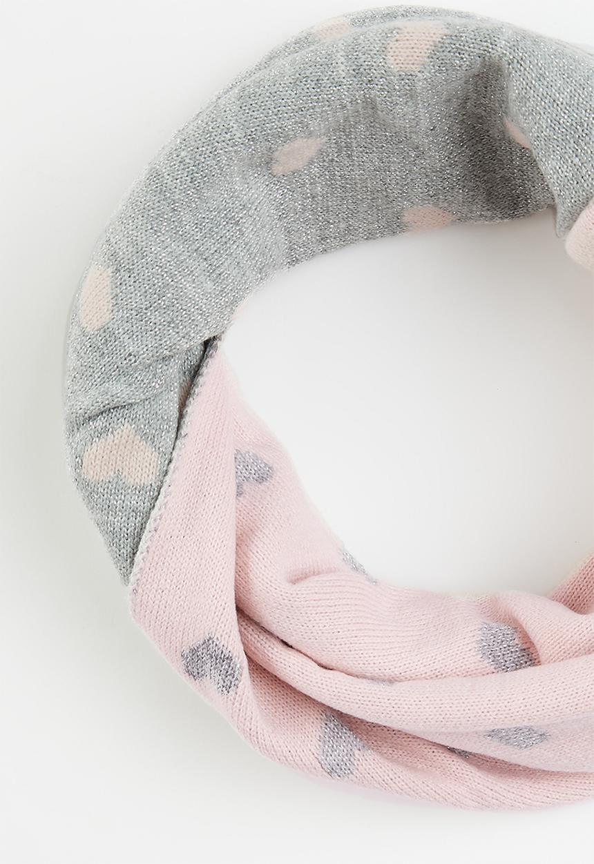 Pop Candy - Printed snood - pink/grey