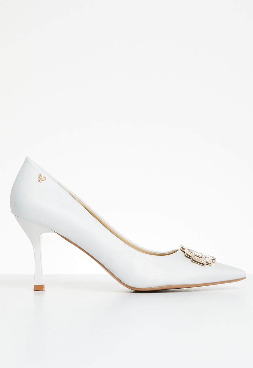 Butterfly Feet - Lior 2 court heel - white