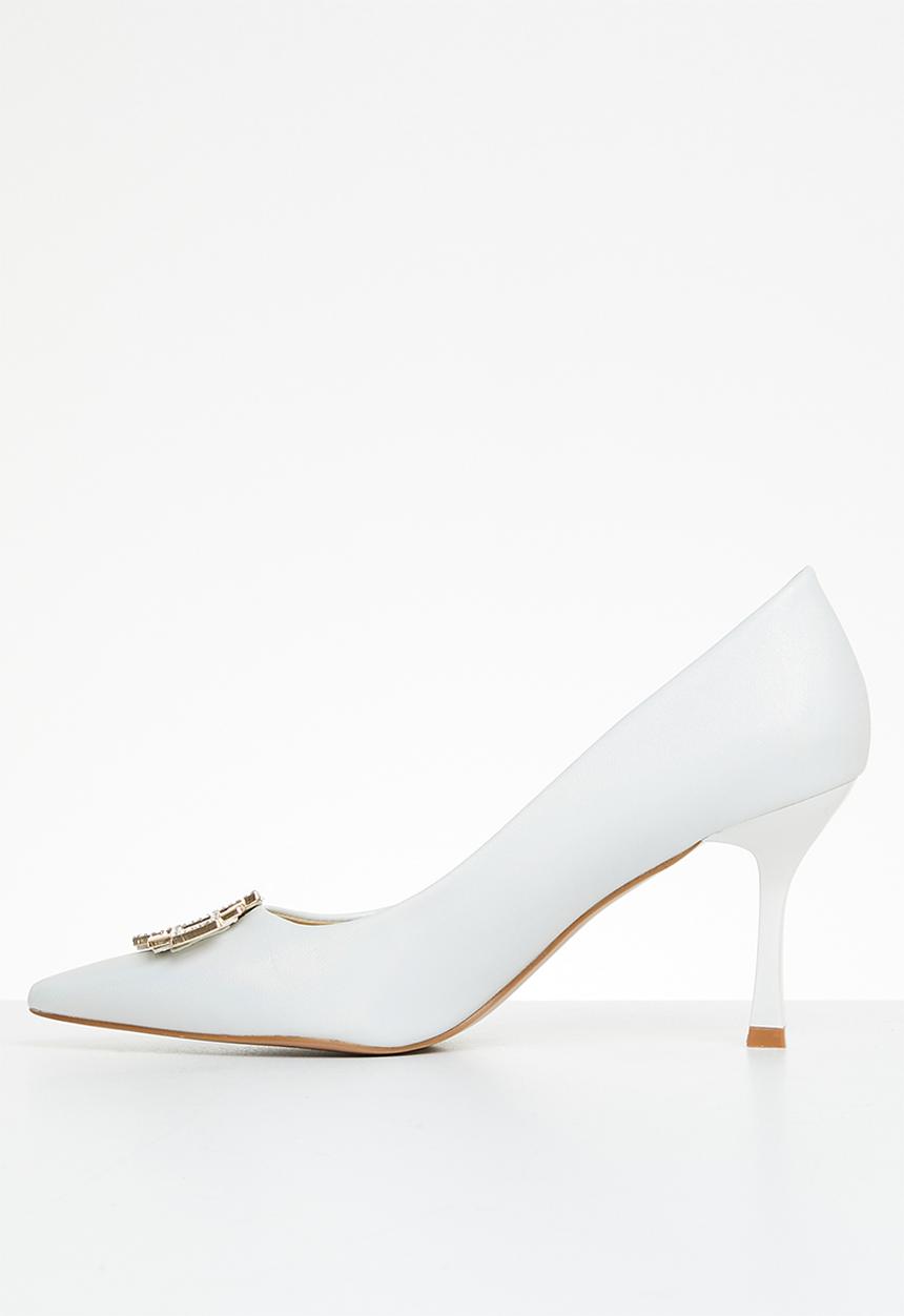 Butterfly Feet - Lior 2 court heel - white