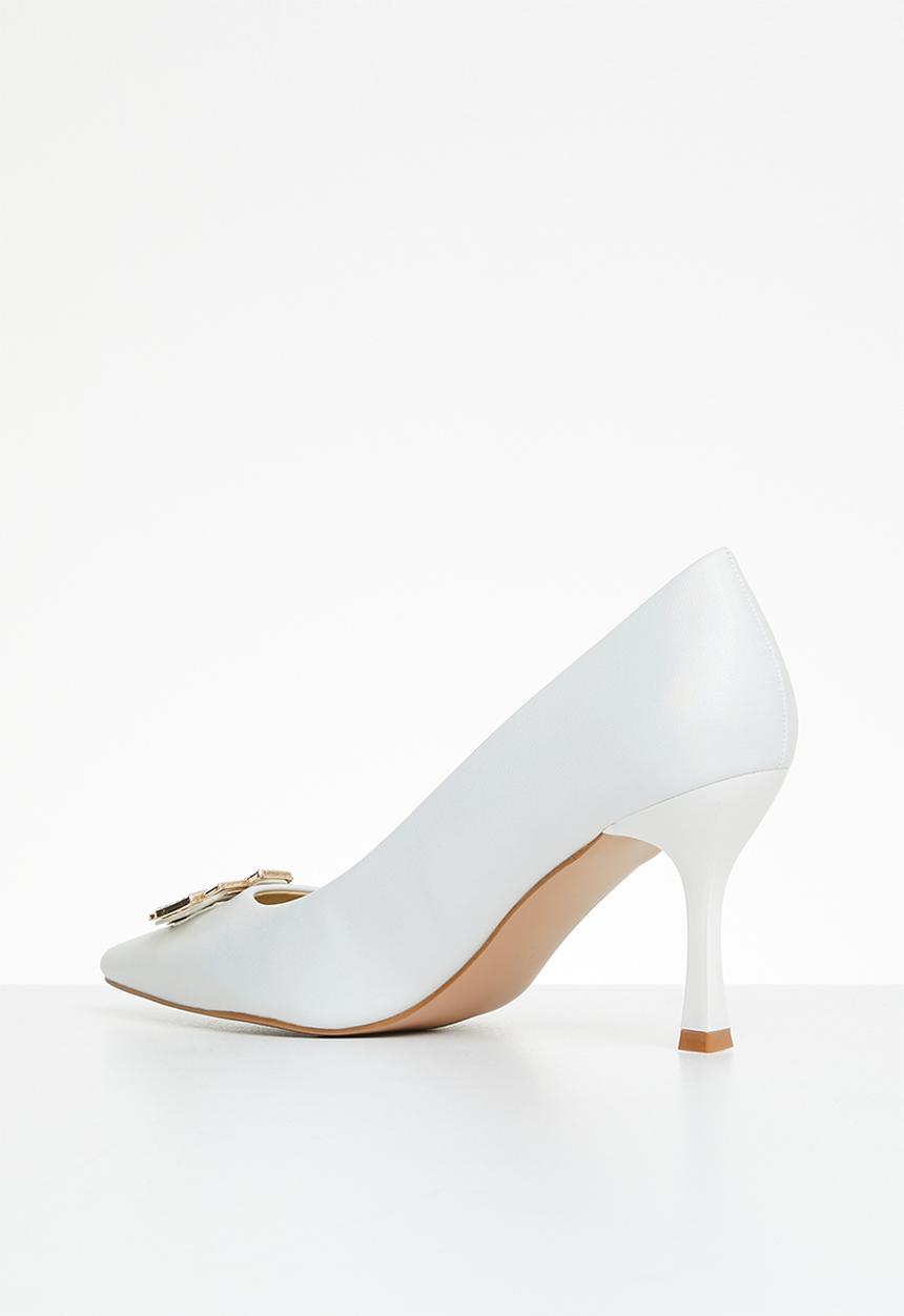 Butterfly Feet - Lior 2 court heel - white
