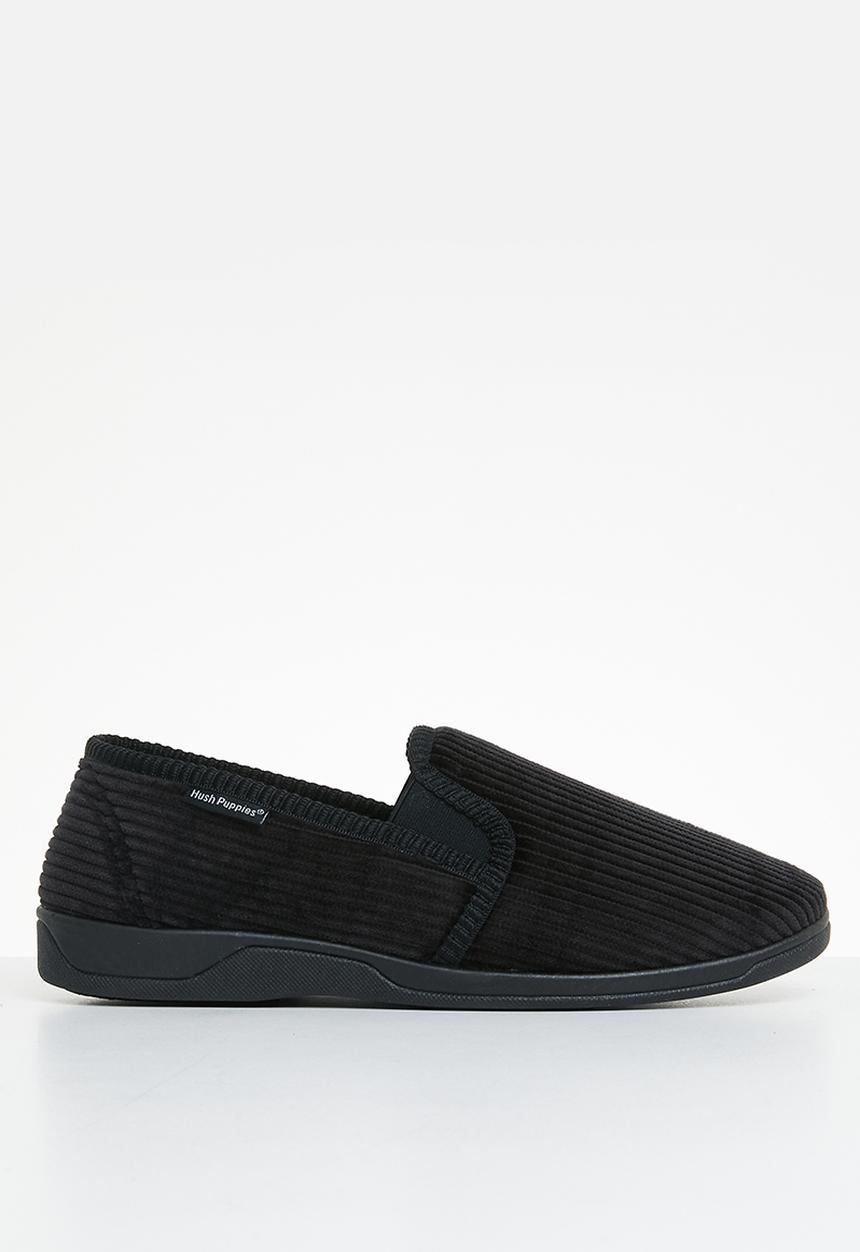 Hush Puppies - Collie kitted corduroy - black