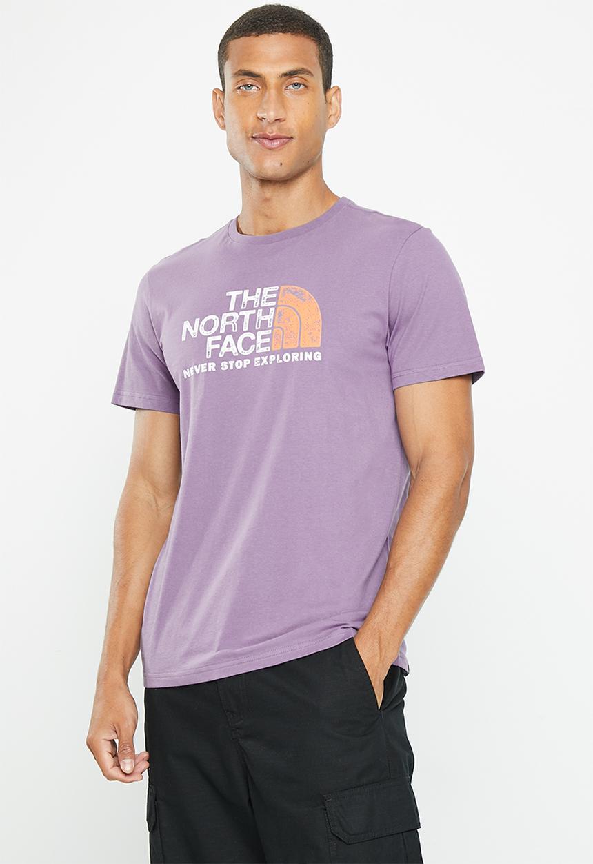The North Face - Short sleeve rust 2 tee - lunar slate-dusty coral orange 