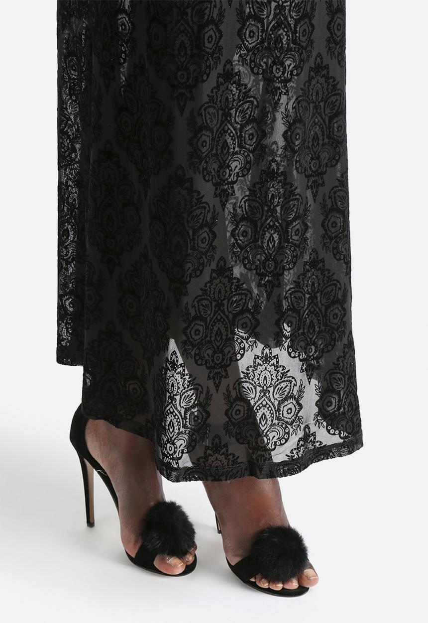 Motel - Maxi Romantic Flocking Lace Skirt