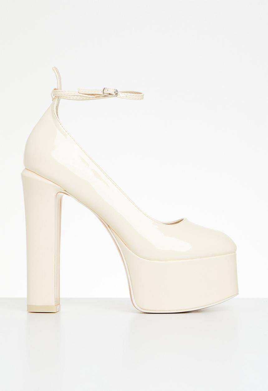 Public Desire - Donatella platform heel - ecru 