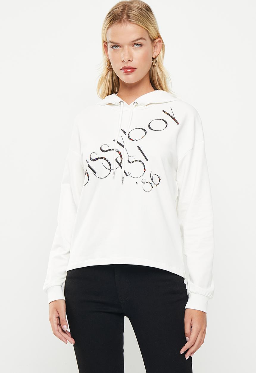 SISSY BOY - Fero: hoodie with long sleeves - white