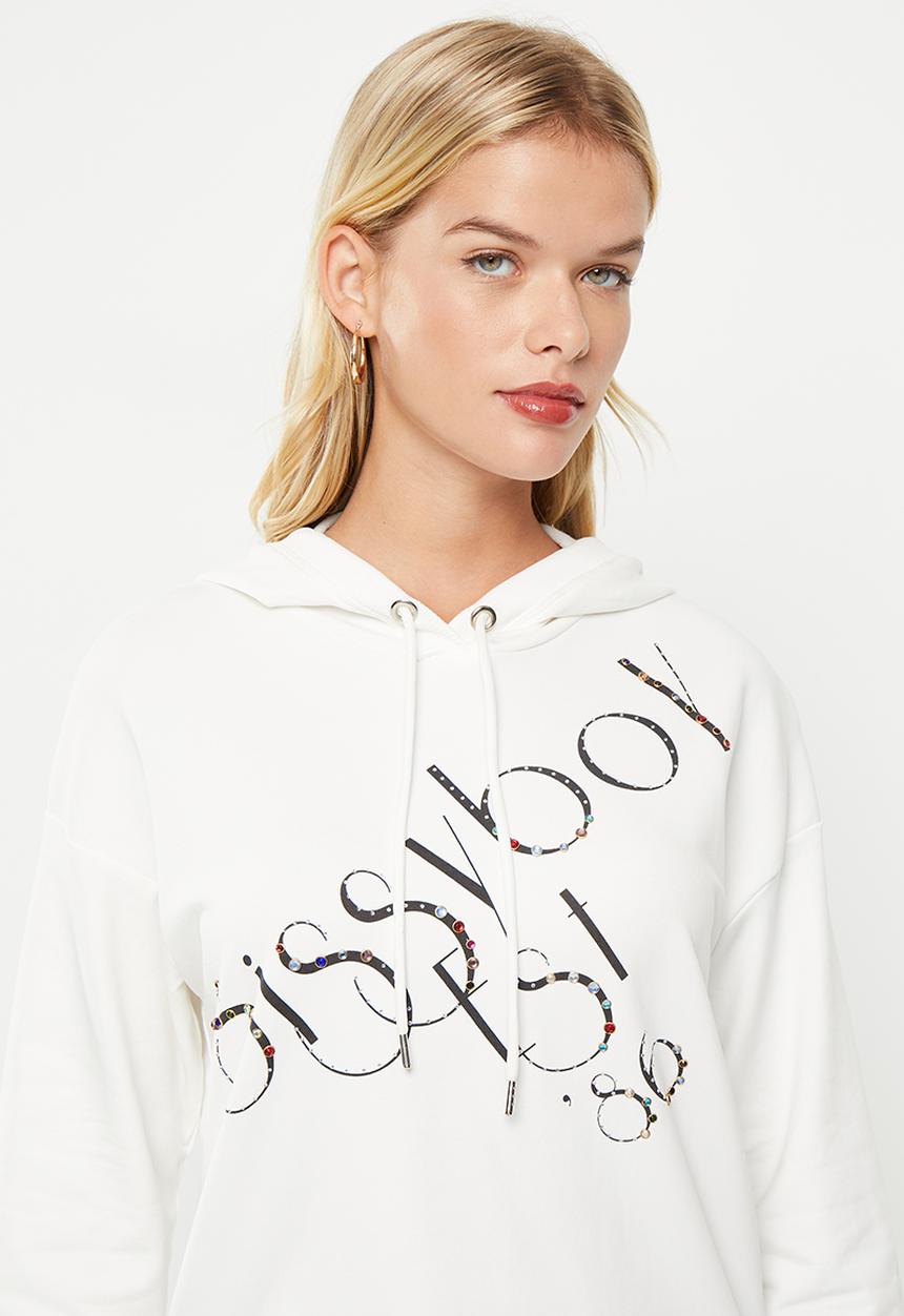 SISSY BOY - Fero: hoodie with long sleeves - white