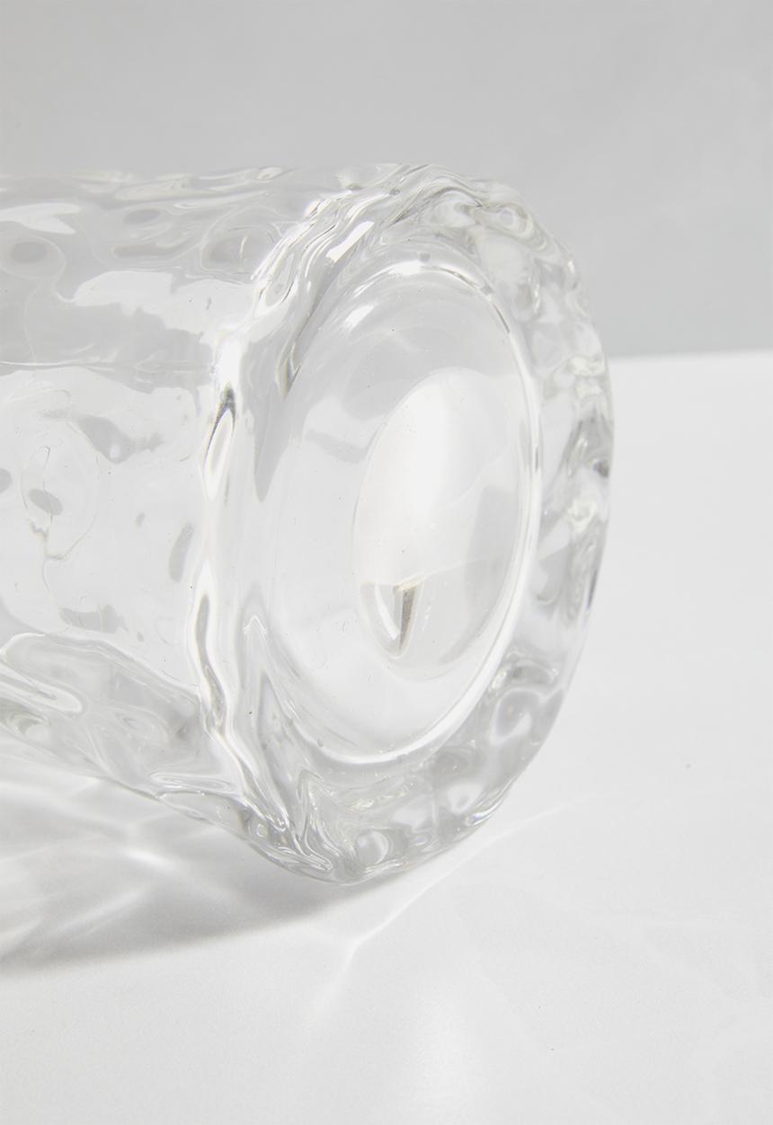 Sixth Floor - Nordic bark rocking tumbler glass - clear
