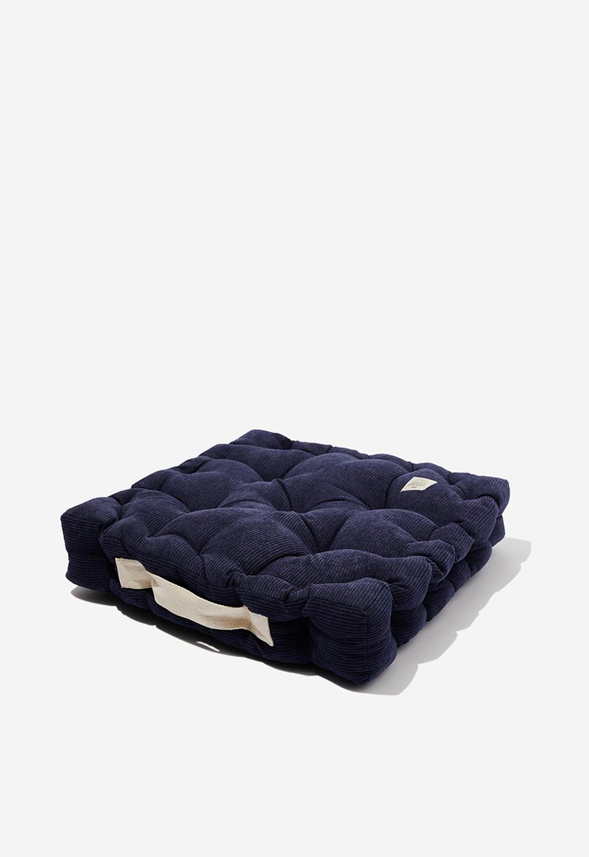 Typo - Floor cushion - midnight navy corduroy