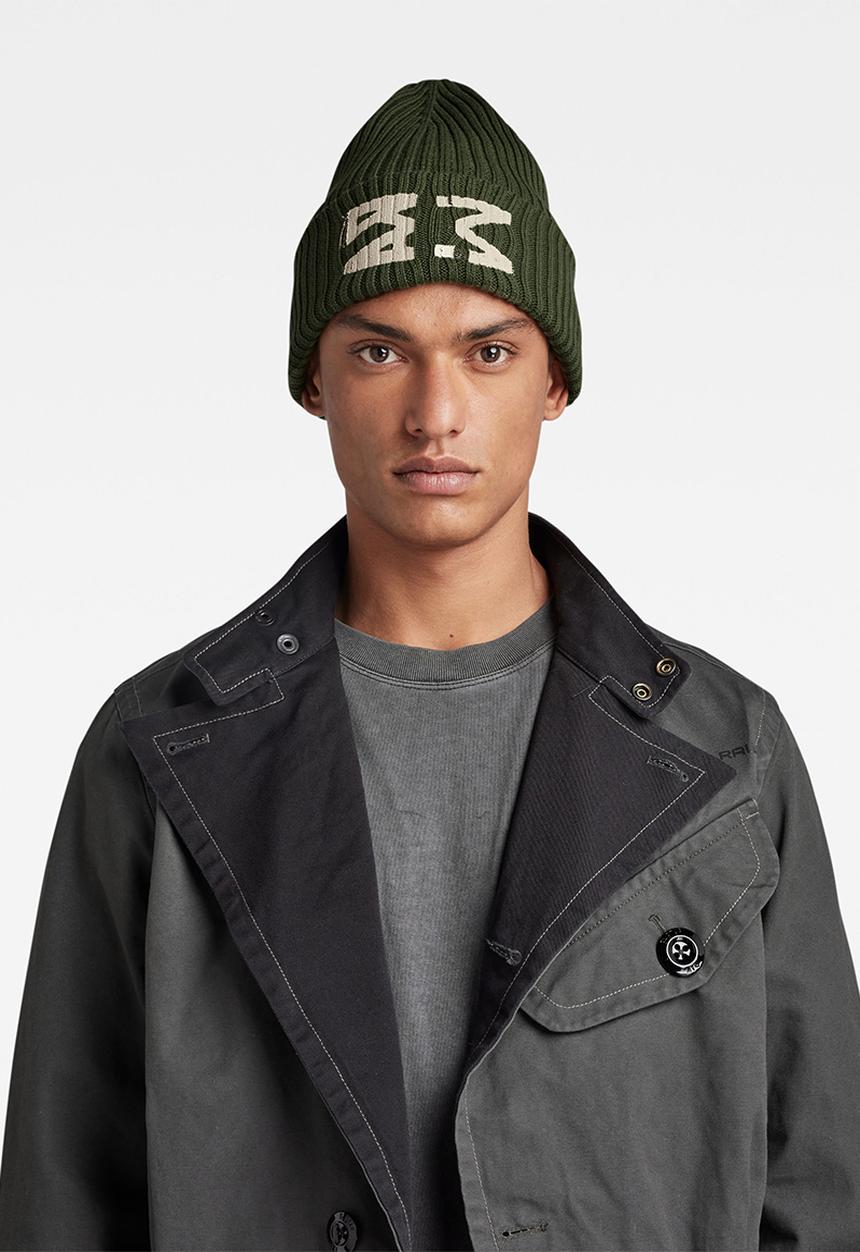 G-STAR - Reversible beanie - nuri green