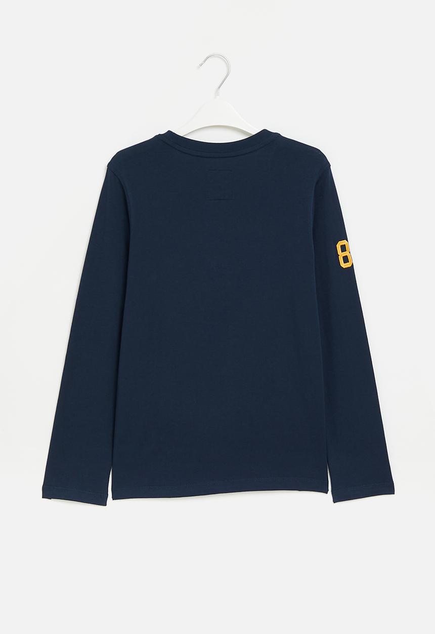Aca Joe - Boys aca joe direct embroidery ls - navy