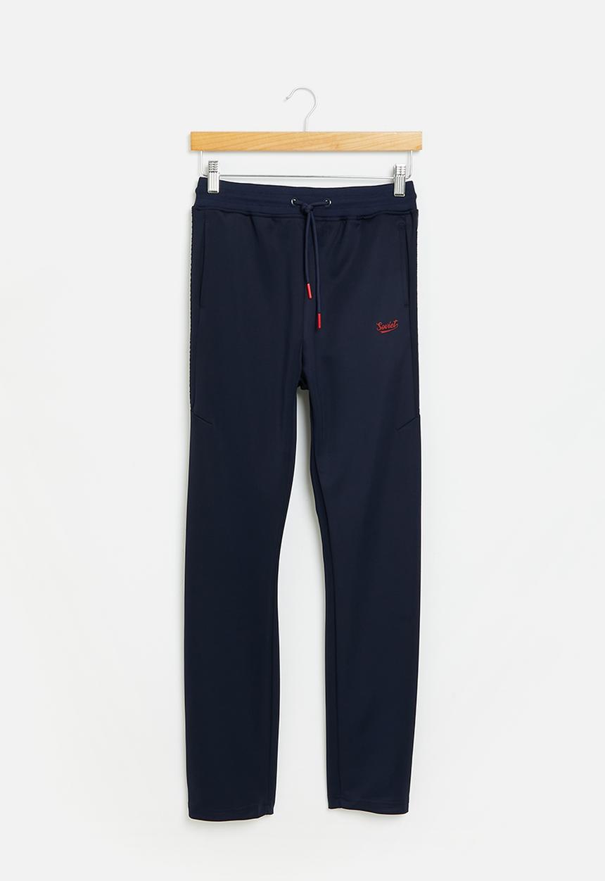 SOVIET - Boys fashion track pants - navy