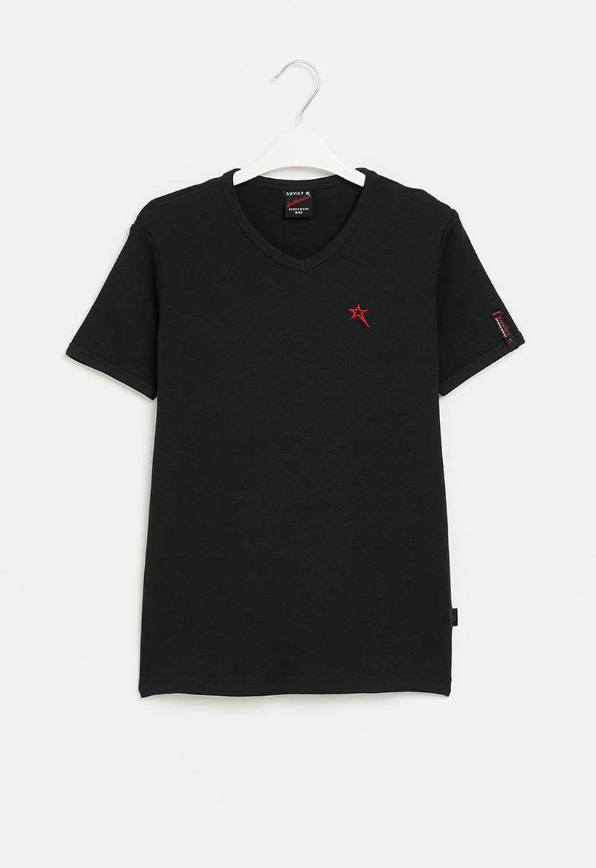 SOVIET - Boys muscle fit tee - black