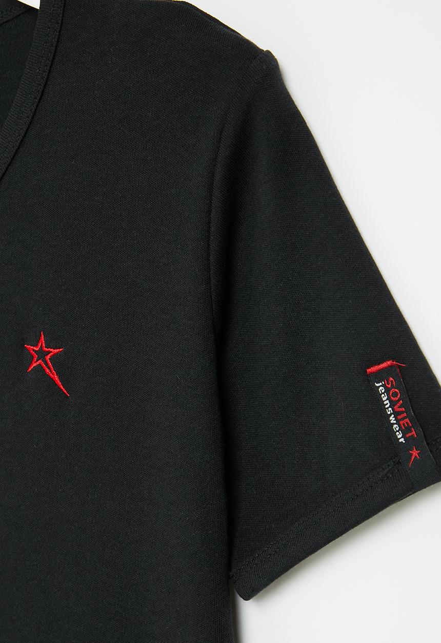 SOVIET - Boys muscle fit tee - black