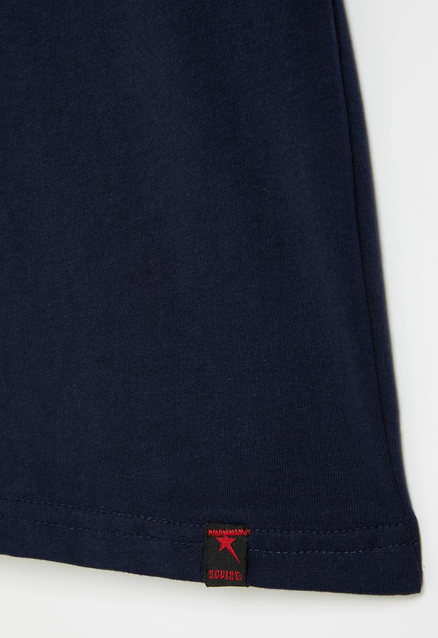 SOVIET - Boys s/slv fashion tee - navy
