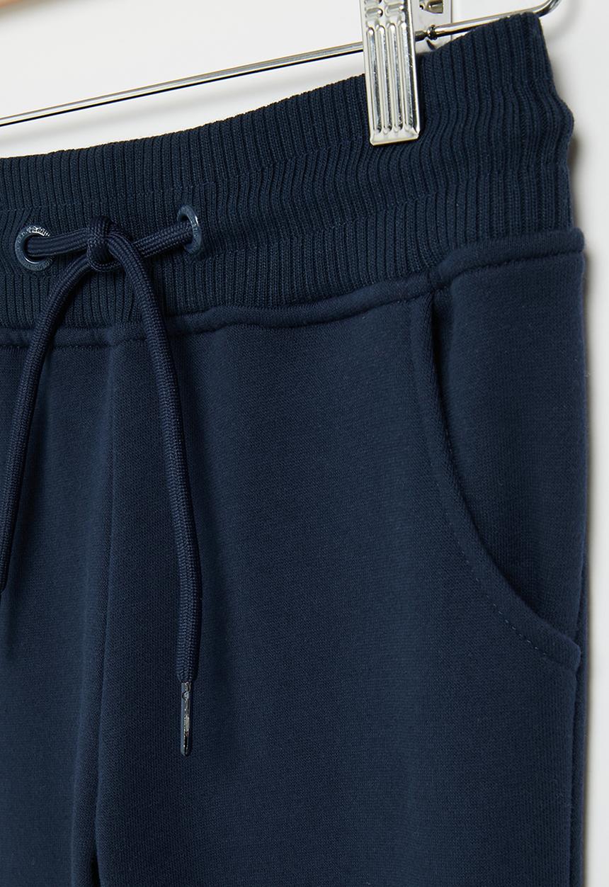 Aca Joe - Aca joe brushed fleece side print jogger - blue