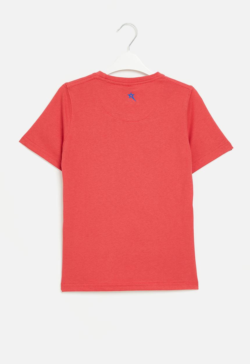 SOVIET - Boys s/slv fashion tee - 7/8 to 13/14 - red