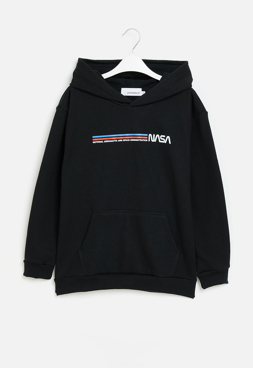 Superbalist - Boys nasa hoodie - black