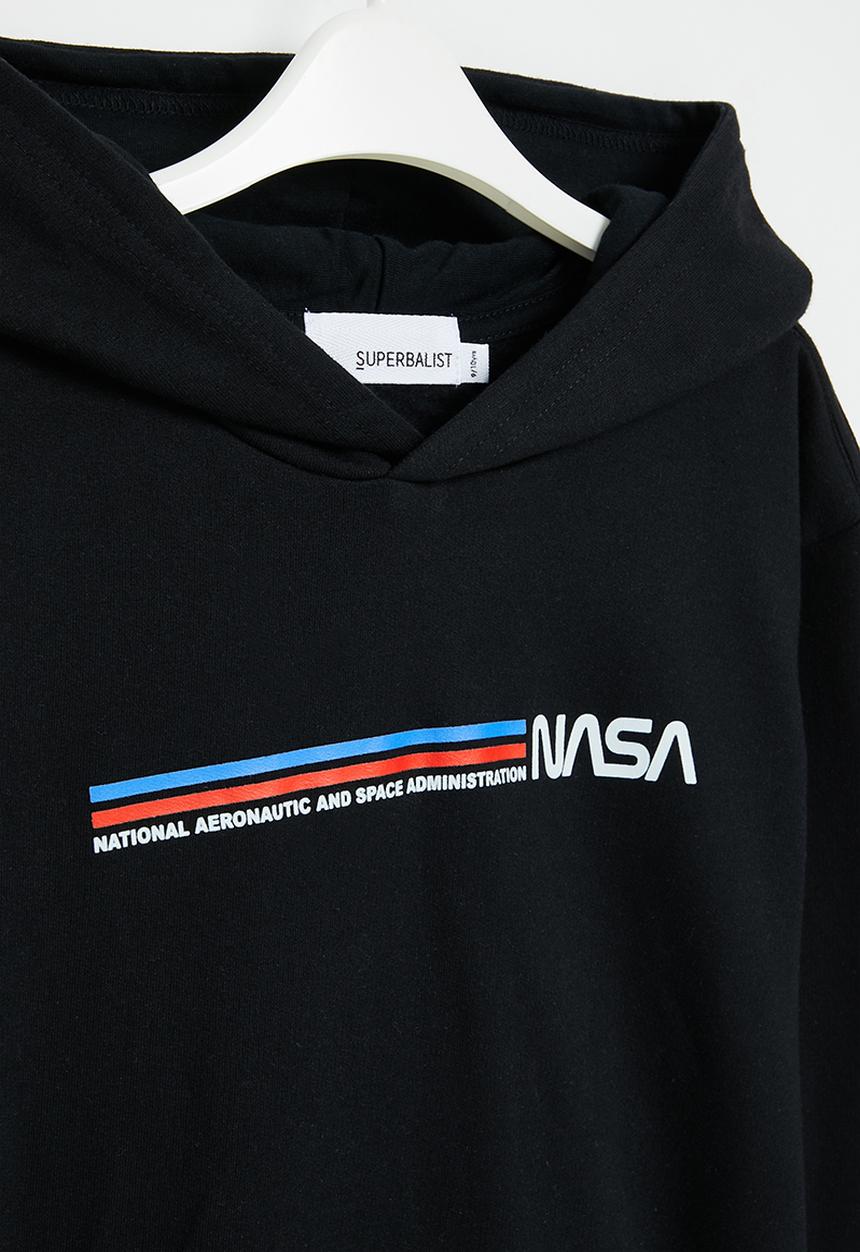 Superbalist - Boys nasa hoodie - black