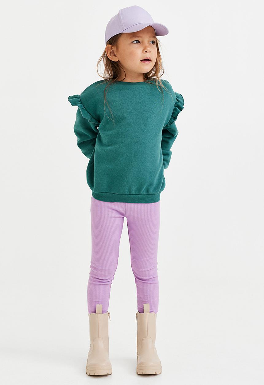 H&M - 2-Pack ribbed leggings - light purple & light grey