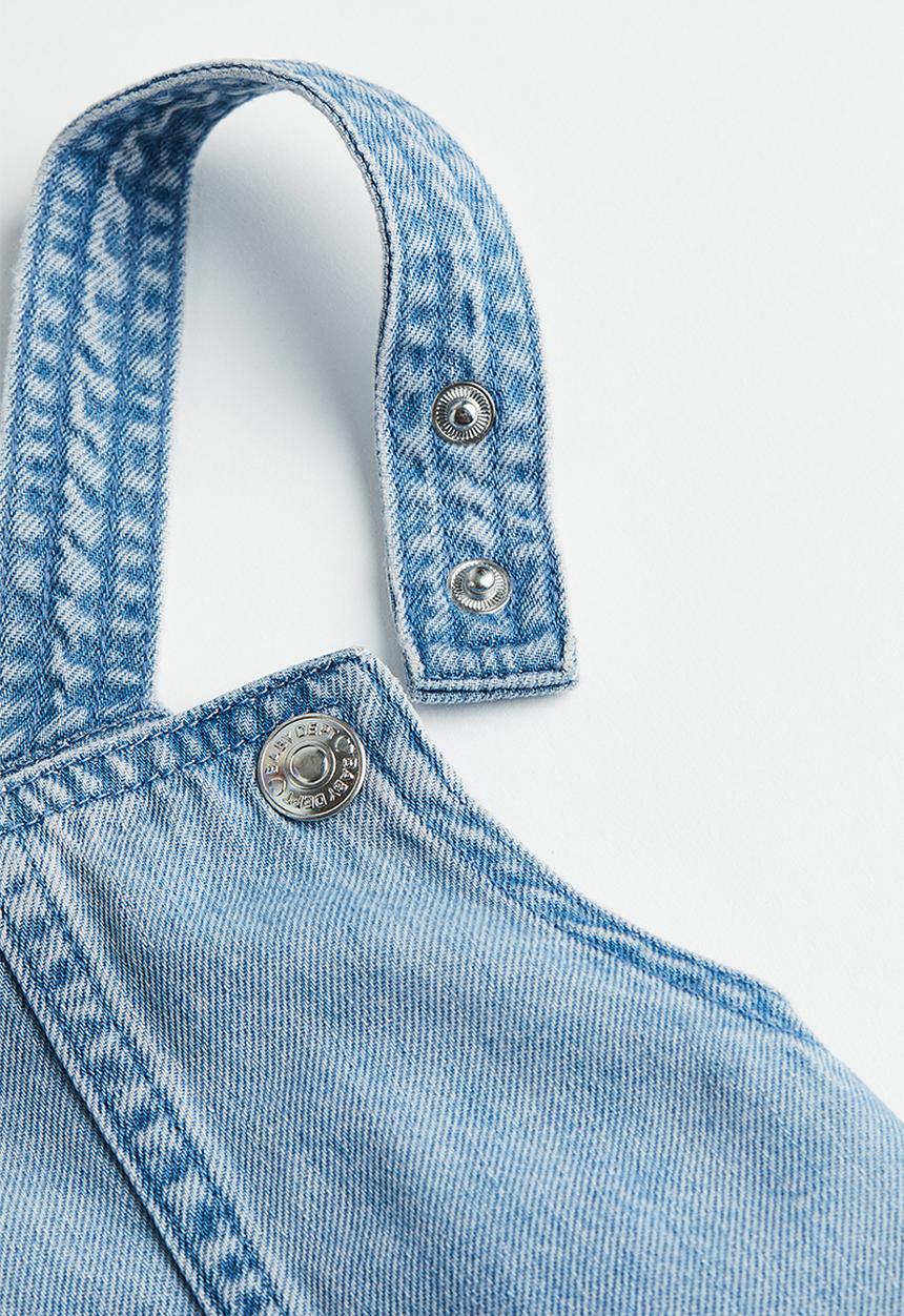 H&M - 2-Piece set - light blue denim & floral