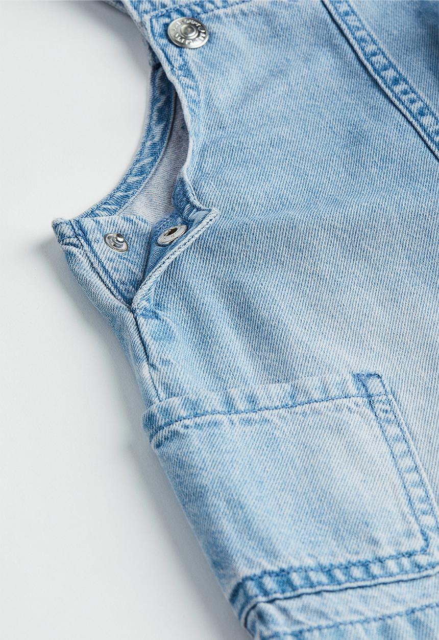 H&M - 2-Piece set - light blue denim & floral