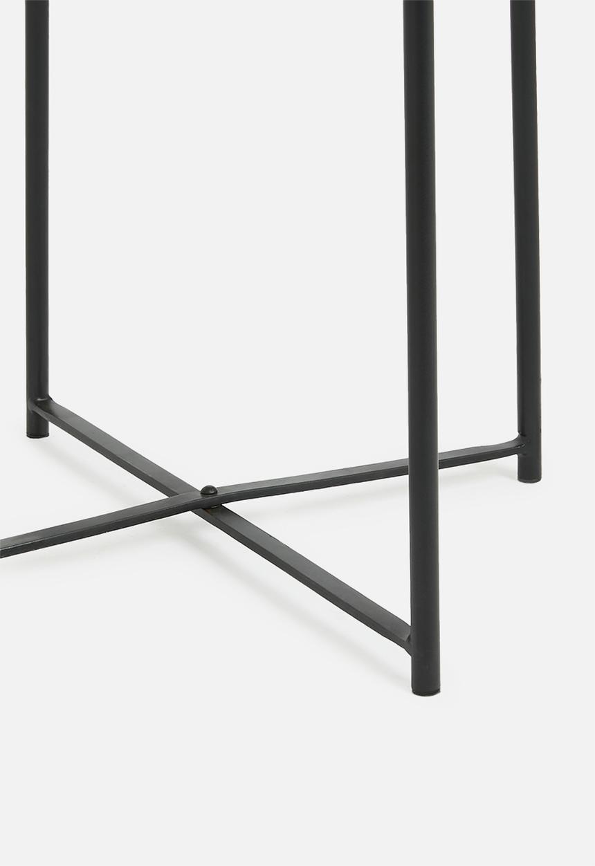 Sixth Floor - Rayne marble side table - white