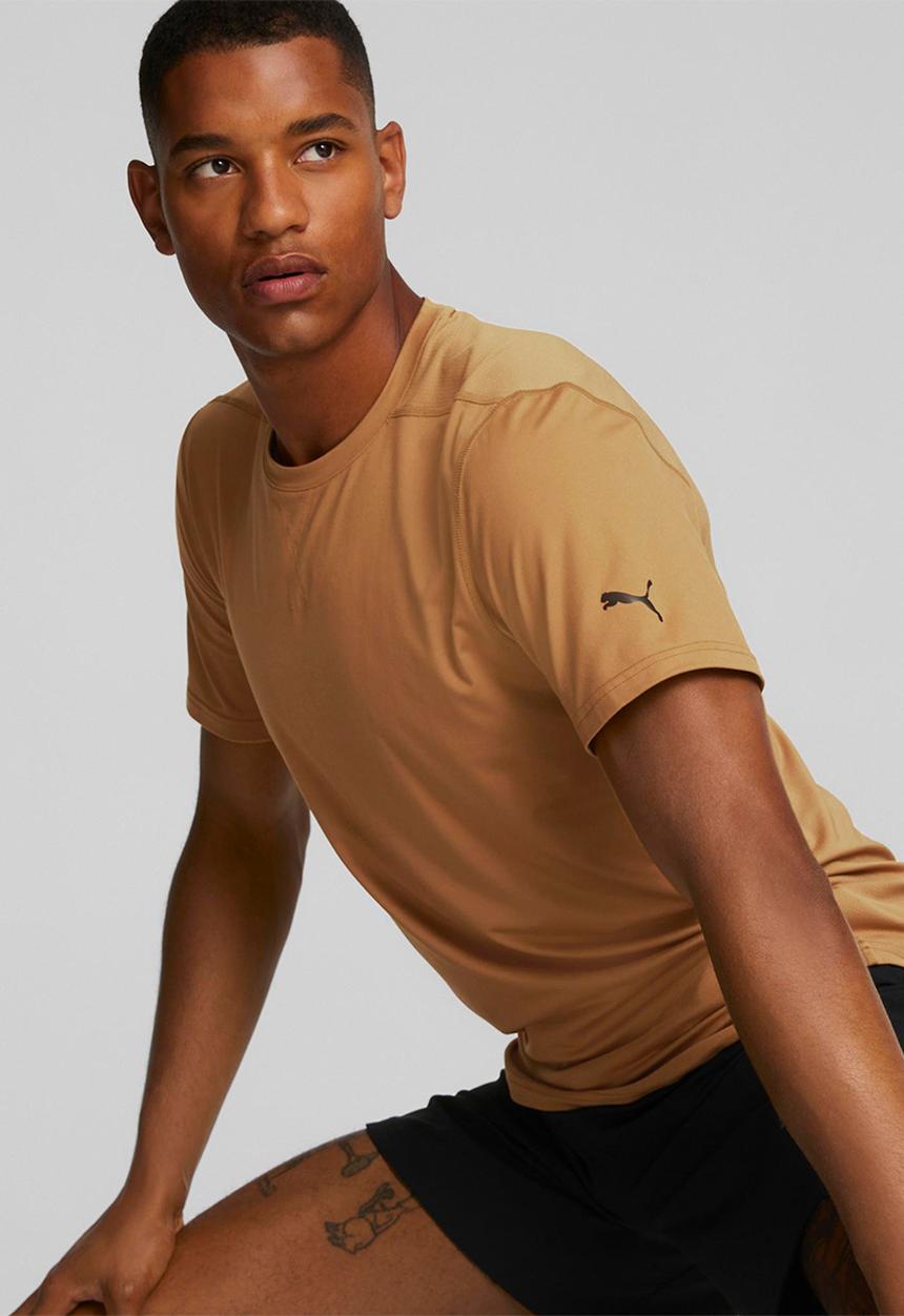 PUMA - Studio mesh tee - desert tan