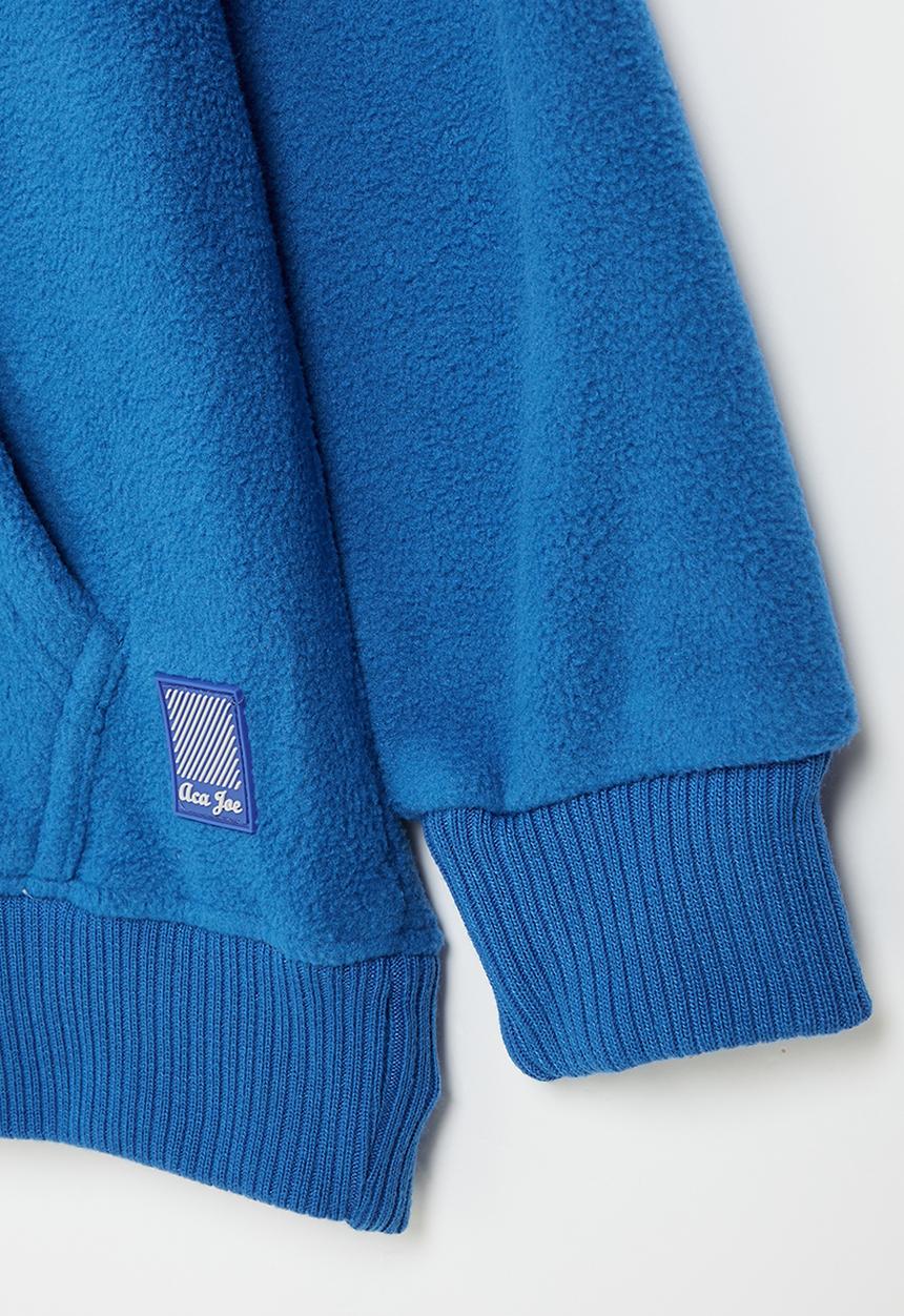 Aca Joe - Aca joe polar fleece applique core sweater - navy & yellow